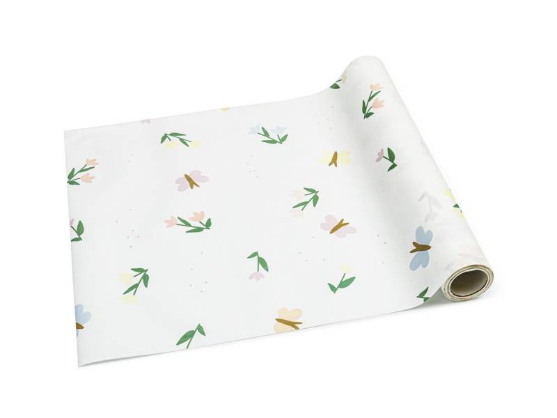 texpot Tischläufer Tischband Blumen und Schmetterlinge aus Vlies Dekoläufer (1-tlg) von texpot