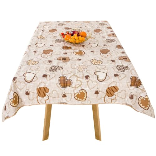 texpot Wachstuch 140 cm rund mit Herzen abwaschbar wasserabweisend Polyester Gartentischdecke texpot Wachstuch 140 cm rund mit Herzen abwaschbar wasserabweisend Polyester Gartentischdecke von texpot