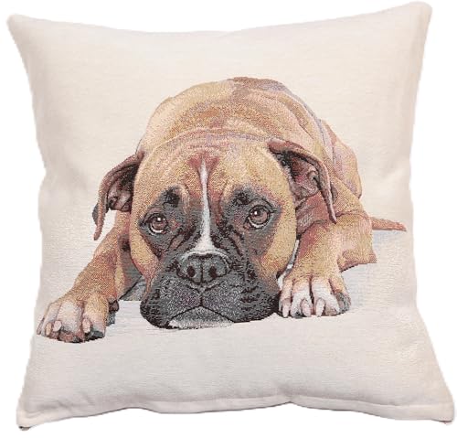 textile idea Kissenbezug 45x45 Gobelin, Deko Kissen mit Motiv, Kissenhülle, Dekokissen, Sofakissen - Boxer 1 STK. textile idea Kissenbezug 45x45 Gobelin, Deko Kissen mit Motiv, Kissenhülle, Dekokissen, Sofakissen - Boxer 1 STK. von textile idea