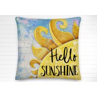 Hello Sunshine Dekokissen von texturedhome