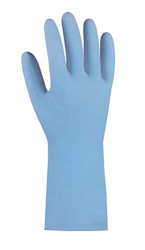 texxor (10 Paar) Handschuhe Haushaltshandschuhe NATURLATEX 10 x blau XL/10 von texxor