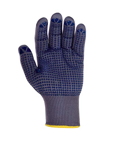(12 Paar) teXXor Handschuhe Feinstrickhandschuhe Nylon 12 x grau/Blaue Noppen XL/10 von texxor