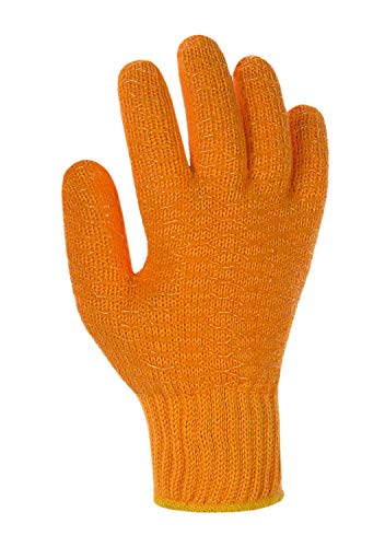 (12 Paar) teXXor Handschuhe Grobstrickhandschuhe Criss Cross 12 x orange 10 von texxor