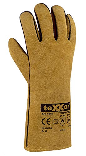 (6 Paar) teXXor Handschuhe Schweißerhandschuhe KRAKATAU 6 x beige XL/10 von texxor