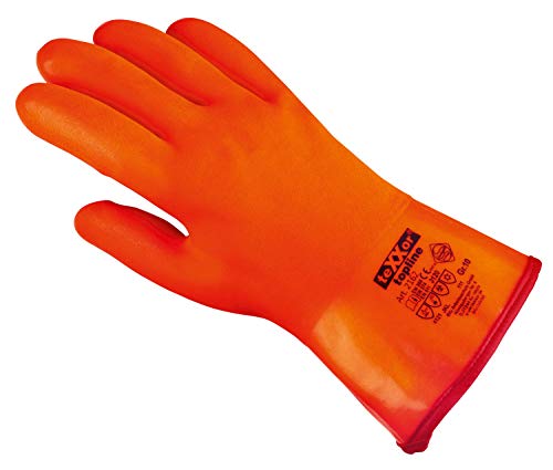 (6 Paar) teXXor Handschuhe Winterhandschuhe PVC 6 x Leuchtorange 10 von texxor