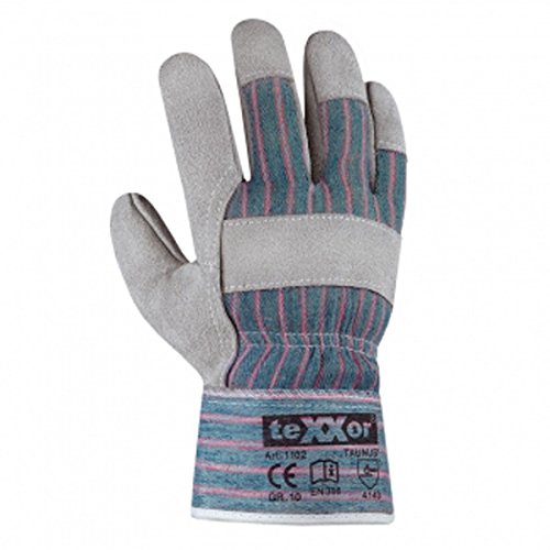 Rindkernspaltleder-Handschuhe,TAUNUS' Arbeitshandschuhe, Lederhandschuhe, teXXor, Handschuhgröße:10 (XL) von texxor