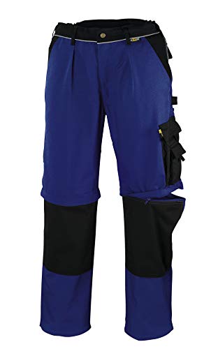 teXXor 2-in-1 Arbeitsbundhose Canvas 320 mit Cordura, 20-008352-27,Blau (Blue/Black) ,27 von texxor