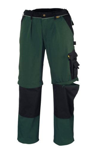 teXXor 2-in-1 Arbeitsbundhose Canvas 320 mit Cordura, 20-008355-26,Grün( Green/Black) ,26 von texxor