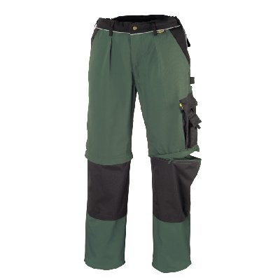 teXXor 2-in-1 Arbeitsbundhose Canvas 320 mit Cordura, 20-008355-42,Grün( Green/Black) ,42 von texxor