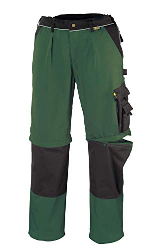 teXXor 2-in-1 Arbeitsbundhose Canvas 320 mit Cordura, 20-008355-50,Grün( Green/Black) ,50 von texxor