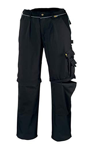 teXXor 2-in-1 Arbeitsbundhose Canvas 320 mit Cordura, 20-008358-29,Schwarz( Black) ,29 von texxor