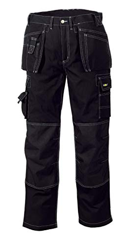 teXXor Arbeitshose Twill Bundhose T/C Panama Canvas Arbeitsbundhose schwarz 27 von texxor