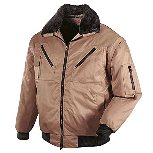 teXXor Piloten Oslo Arbeitsjacke mit abnehmbaren Ärmeln, 3XL, creme, 4177 von texxor