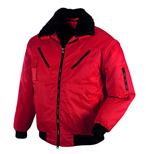 teXXor Piloten Oslo Arbeitsjacke mit abnehmbaren Ärmeln, 3XL, rot, 4172 von texxor