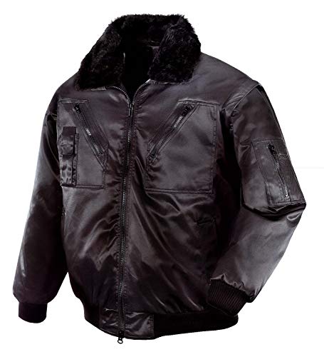 teXXor Piloten Oslo Arbeitsjacke mit abnehmbaren Ärmeln, S, schwarz, 4176 von texxor