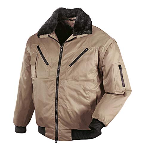 teXXor Piloten Oslo Arbeitsjacke mit abnehmbaren Ärmeln, XXL, creme, 4177 von texxor