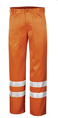 teXXor Warnschutz-Bundhose Quebec Arbeitshose mit Reflexstreifen, 52, orange, 4305 von texxor