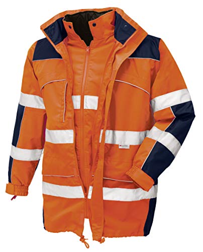 teXXor Warnschutz-Parka Toronto wasserdichte, winddichte Arbeitsjacke, 3XL, orange, 4109 von texxor