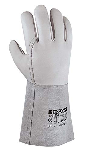 texxor (12 Paar) Handschuhe Schweißerhandschuhe TAUPO 12 x natur 10 von texxor