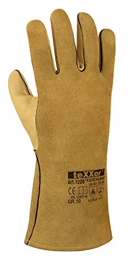 texxor (6 Paar) Handschuhe Schweißerhandschuhe FUDSCHIJAMA 6 x beige XL/10 von texxor