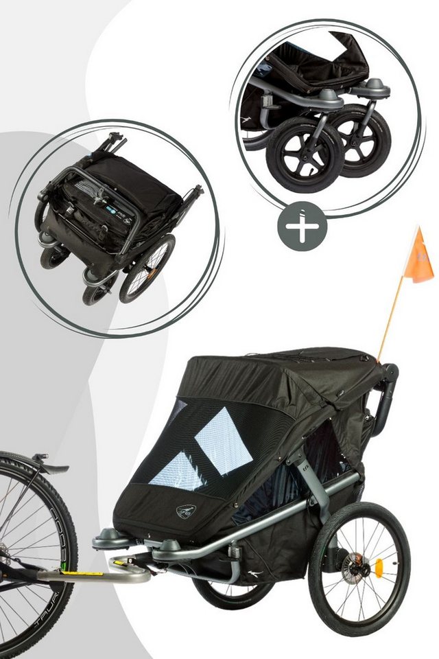 tfk Jogger-Kinderwagen, Farbe: Schwarz von tfk