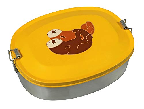 THE ZOO Brotdose Edelstahl Ocean mit Seeotter Motiv in Mango THE ZOO Brotdose Edelstahl Ocean mit Seeotter Motiv in Mango von the ZOO