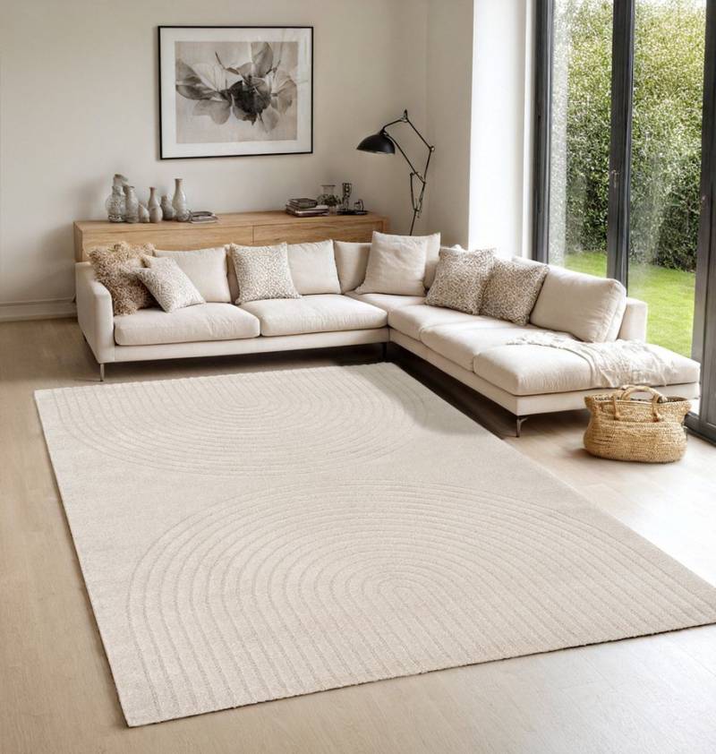 the carpet Teppich Elisa, rechteckig, Höhe: 12 mm, moderner Wohnzimmer Teppich weicher Flor von the carpet