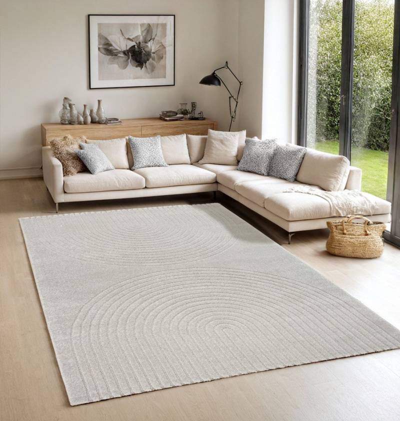 the carpet Teppich Elisa, rechteckig, Höhe: 12 mm, moderner Wohnzimmer Teppich weicher Flor von the carpet
