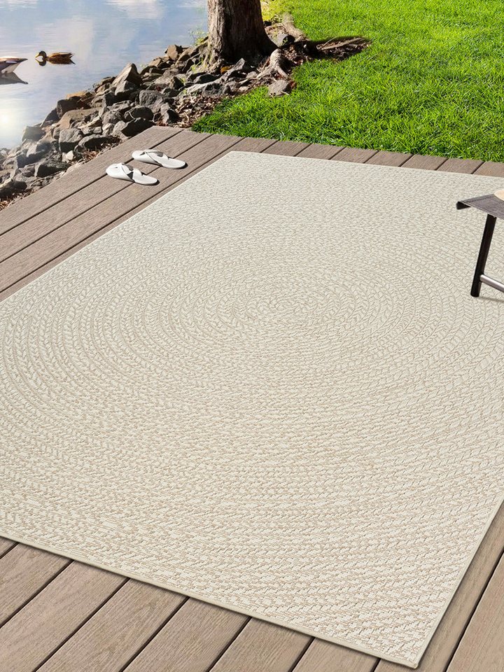 the carpet Teppich Kansas, rechteckig, Höhe: 1 mm, moderner robuster In und Outdoor Teppich Jute Look the carpet Teppich Kansas, rechteckig, Höhe: 1 mm, moderner robuster In und Outdoor Teppich Jute Look von the carpet