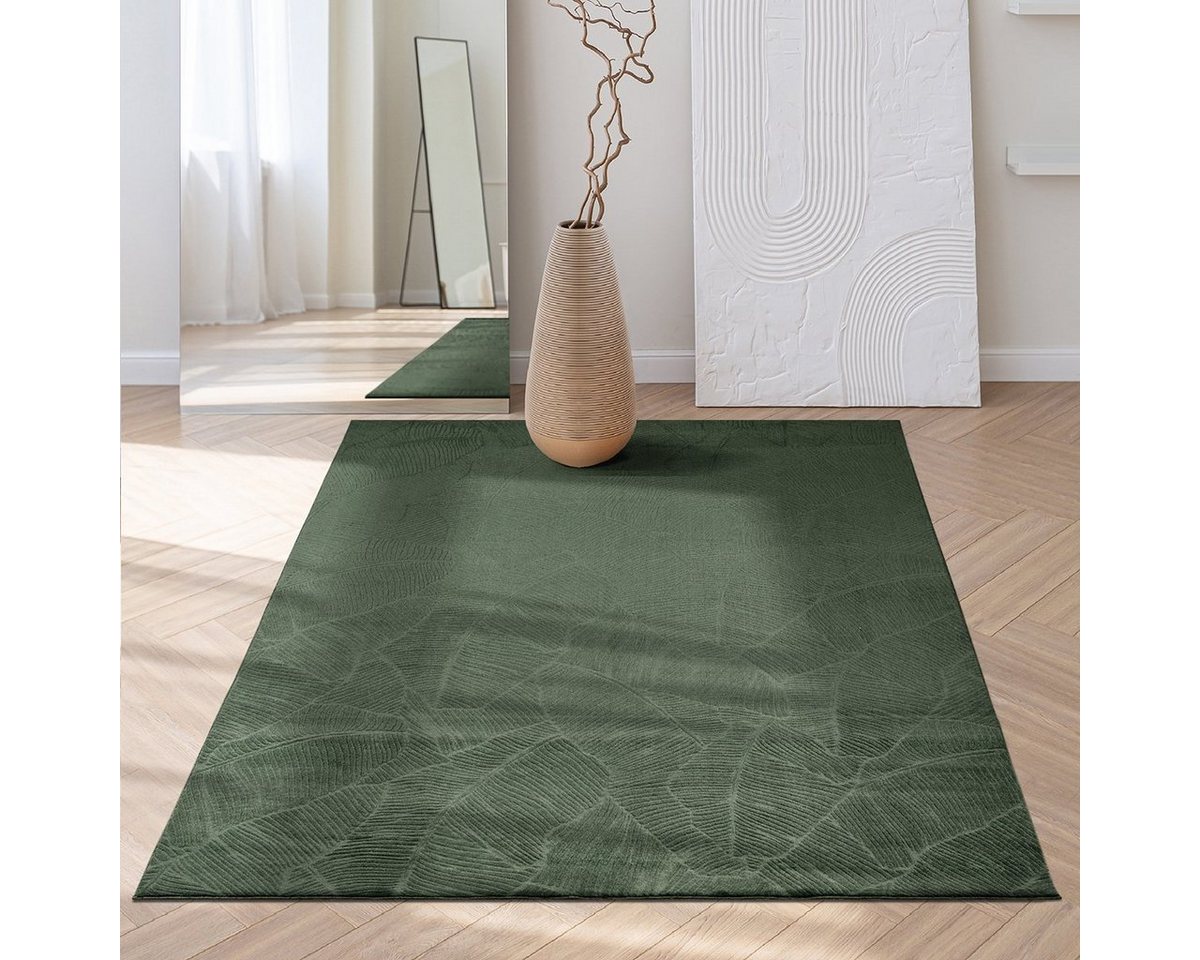 Teppich Rio - moderner und weicher Teppich, the carpet, rechteckig, Höhe: 16 mm, Anti-Rutsch, 3D-Optik, flauschiger Flor, pflegeleicht und robust von the carpet