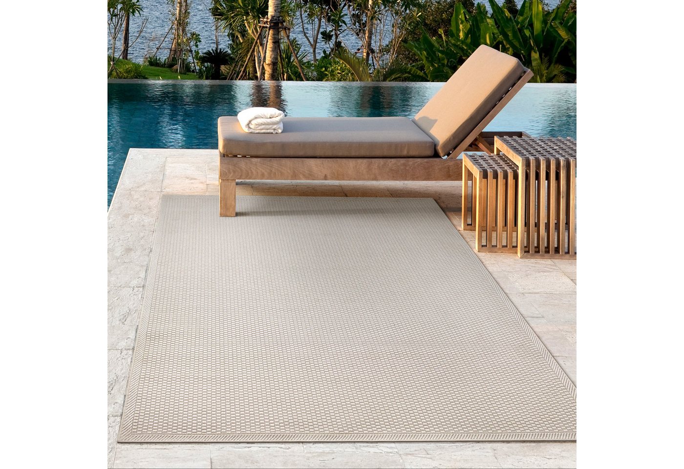 the carpet Teppich Toulose, rechteckig, Höhe: 1 mm, moderner robuster In und Outdoor Teppich the carpet Teppich Toulose, rechteckig, Höhe: 1 mm, moderner robuster In und Outdoor Teppich von the carpet
