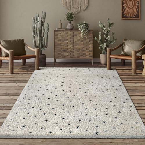 the carpet Bahar Shaggy eleganter Designer Teppich Wohnzimmer, weicher & pflegeleichter Hochflor Wohnzimmerteppich in Creme, 160 x 230 cm the carpet Bahar Shaggy eleganter Designer Teppich Wohnzimmer, weicher & pflegeleichter Hochflor Wohnzimmerteppich in Creme, 160 x 230 cm von the carpet