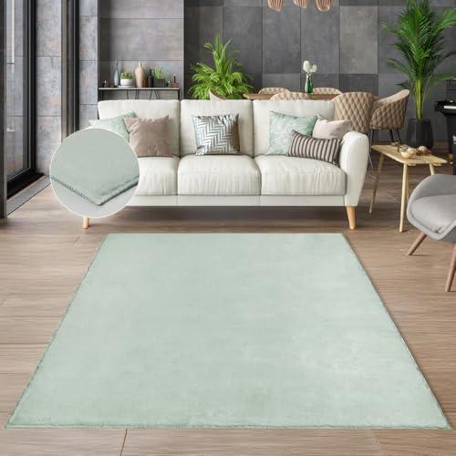 the carpet Cosy kuschelig Warmer Fellteppich, weich und elegant, waschbar und Fußbodenheizung geeignet, Öko-Tex Zertifiziert, Grün, 70 x 140 cm the carpet Cosy kuschelig Warmer Fellteppich, weich und elegant, waschbar und Fußbodenheizung geeignet, Öko-Tex Zertifiziert, Grün, 70 x 140 cm von the carpet
