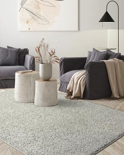 the carpet Foxy Shaggy Teppich - Hochflor Teppich Wohnzimmer & Schlafzimmer Rund - Waschbar & rutschfest - Grau 120 x 120 cm the carpet Foxy Shaggy Teppich - Hochflor Teppich Wohnzimmer & Schlafzimmer Rund - Waschbar & rutschfest - Grau 120 x 120 cm von the carpet