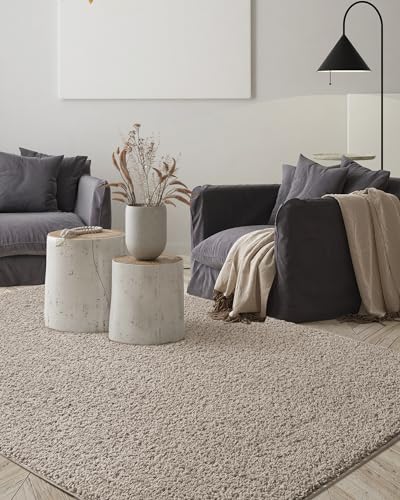 the carpet Foxy Shaggy Teppich - Hochflor Teppich Wohnzimmer & Schlafzimmer - Waschbar & rutschfest - Sand 200 x 290 cm the carpet Foxy Shaggy Teppich - Hochflor Teppich Wohnzimmer & Schlafzimmer - Waschbar & rutschfest - Sand 200 x 290 cm von the carpet