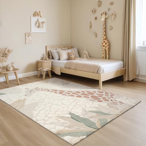 the carpet Jungle Kids Teppich für Kinderzimmer, Kinderteppich, 3D-Effekt, Pflegeleicht, strapazierfähig, Giraffe, 80 x 150 cm the carpet Jungle Kids Teppich für Kinderzimmer, Kinderteppich, 3D-Effekt, Pflegeleicht, strapazierfähig, Giraffe, 80 x 150 cm von the carpet