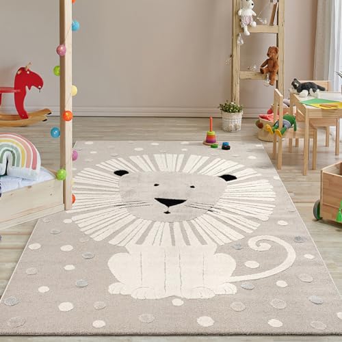 the carpet Jungle Kids Teppich für Kinderzimmer, Kinderteppich, 3D-Effekt, Pflegeleicht, strapazierfähig, Löwe, 140 x 200 cm the carpet Jungle Kids Teppich für Kinderzimmer, Kinderteppich, 3D-Effekt, Pflegeleicht, strapazierfähig, Löwe, 140 x 200 cm von the carpet