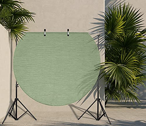 the carpet Mistra - robuster Teppich, modern, langlebig und pflegeleicht, In- und Outdoor, Wohnzimmer, ideal für Küche, Flur und Wintergarten, flachgewebt, Grün, 160 x 160 cm the carpet Mistra - robuster Teppich, modern, langlebig und pflegeleicht, In- und Outdoor, Wohnzimmer, ideal für Küche, Flur und Wintergarten, flachgewebt, Grün, 160 x 160 cm von the carpet