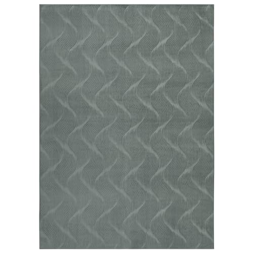 the carpet Rio - moderner und weicher Teppich Wohnzimmer Schlafzimmer mit Anti-Rutsch-Rücken und 3D-Optik, Flauschige Oberfläche, pflegeleicht und robust, Grün, 160 x 220 cm the carpet Rio - moderner und weicher Teppich Wohnzimmer Schlafzimmer mit Anti-Rutsch-Rücken und 3D-Optik, Flauschige Oberfläche, pflegeleicht und robust, Grün, 160 x 220 cm von the carpet