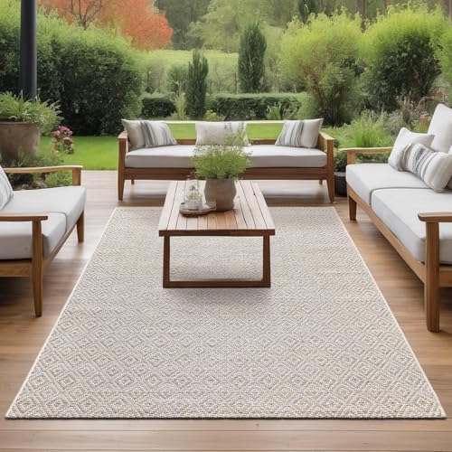 the carpet Maldives – Strapazierfähiger Outdoor-Teppich mit Boho- und Vintage-Design, wetterfest und pflegeleicht, für Balkon, Terrasse & Garten, Braun, 120 x 170 cm the carpet Maldives – Strapazierfähiger Outdoor-Teppich mit Boho- und Vintage-Design, wetterfest und pflegeleicht, für Balkon, Terrasse & Garten, Braun, 120 x 170 cm von the carpet