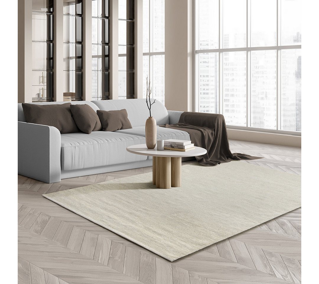 the carpet Teppich Boho Nature Wool, rechteckig, Natur Wool Handgewebter Wollteppich skandinavischen Boho-Look the carpet Teppich Boho Nature Wool, rechteckig, Natur Wool Handgewebter Wollteppich skandinavischen Boho-Look von the carpet