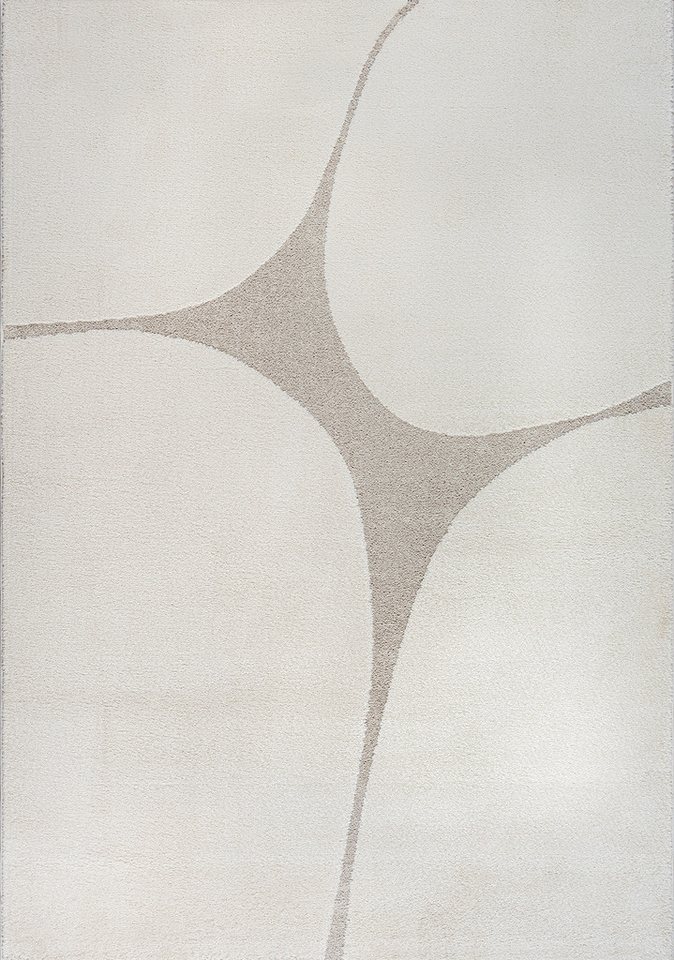 the carpet Teppich Elisa, rechteckig, Höhe: 12 mm, moderner Wohnzimmer Teppich, geometrisches Design, hohe Flordichte von the carpet