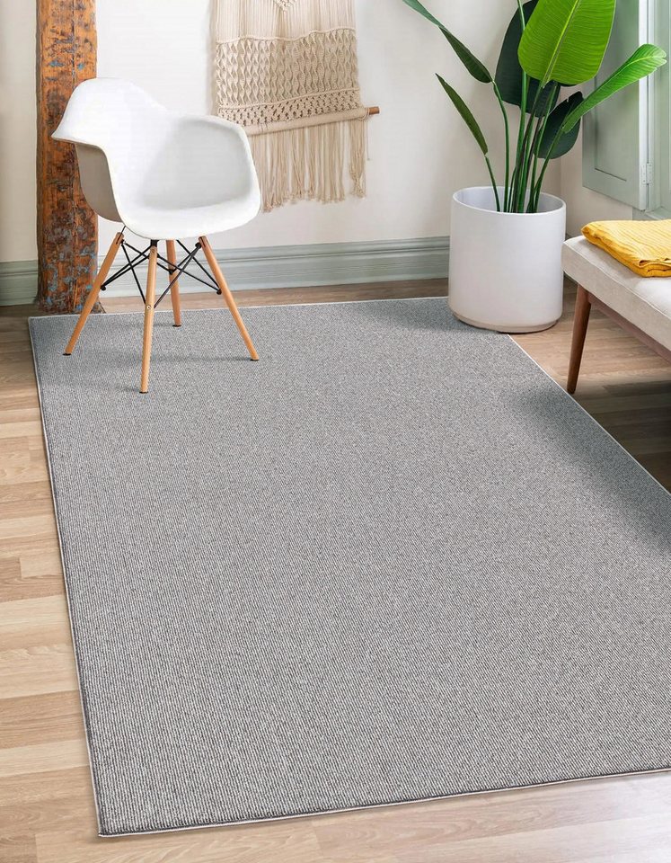 the carpet Teppich Natal, rechteckig, Höhe: 5 mm, Wohnzimmer Teppich robust Filz-Rücken von the carpet