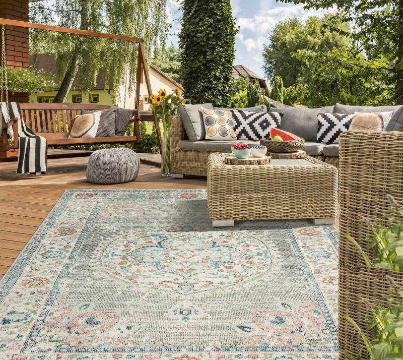 the carpet Teppich Palma Orient, rechteckig, Höhe: 4 mm, Outdoor moderner robuster In und Outdoor Teppich von the carpet