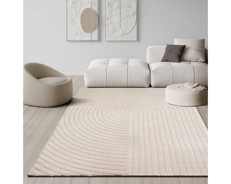 the carpet Teppich Knight, rechteckig, Höhe: 12 mm, moderner Wohnzimmer Teppich elegant glänzender Flor von the carpet