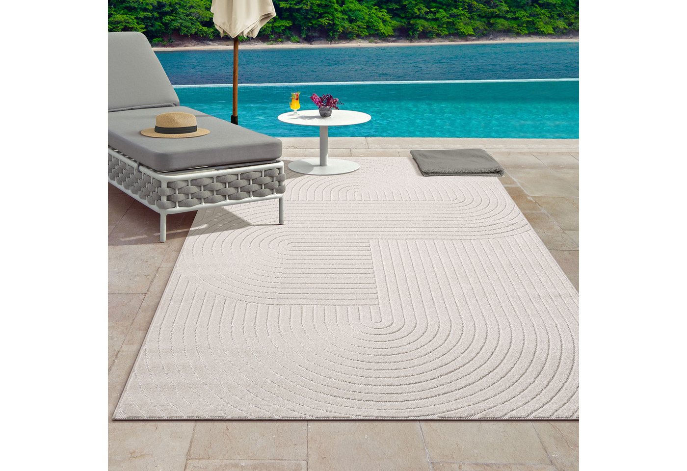 the carpet Teppich Santo Plus, rechteckig, Höhe: 5 mm, Plus moderner robuster In und Outdoor Teppich the carpet Teppich Santo Plus, rechteckig, Höhe: 5 mm, Plus moderner robuster In und Outdoor Teppich von the carpet