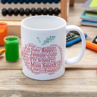 Apfel Lehrer Tasse | Ende Des Semesters Geschenk Personalisierte Danke Kinderzimmer Abschiedsgeschenk Schulabgänger von theTbird