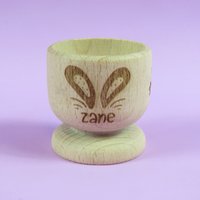 Hase Ohr Name Holz Eierbecher | Personalisierte Ei-Halter Gravierte Ostergeschenk von theTbird