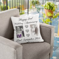 Personalisiertes Hochzeits-/Jubiläumsgeschenkkissen Mit Unterlage Ihrem Eigenen Design, Fototext Oder Logo von theTbird