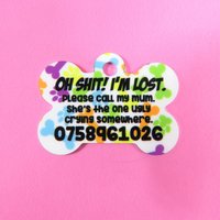 Personalisiertes Oh Sht Hundehalsband Hund Geschenk Haustier Id Id Tag Custom von theTbird